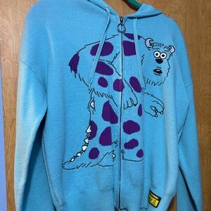 Pixar boxlunch Sully Monsters inc women’s knit zippered hoodie new with tags